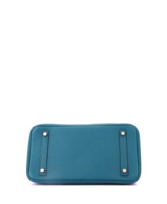 Birkin 30 Handbag Blue Togo with Gold Hardware