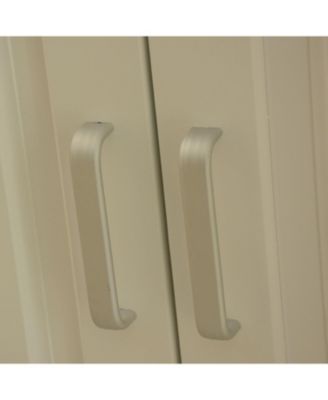 Mobile Kitchen Island Cart - Rubberwood Top, Adjustable Shelf