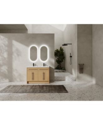 Bathroom Vanity with Resin Sink and Soft-Close Doors