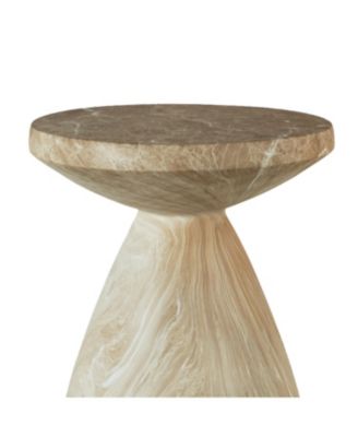 Streamdale Cement Outdoor Accent Table - Terrazzo Style