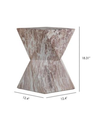 Streamdale Cement Outdoor Accent Table - Terrazzo Style