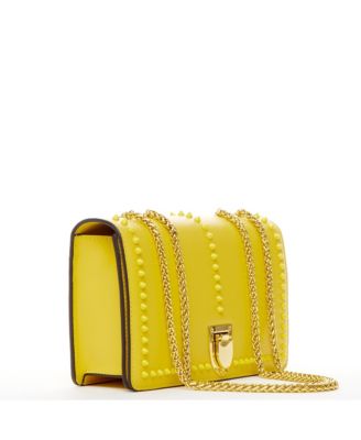 Leather Crossbody Purse Shoulder Bag  with Gold Chain Strap Evening Clutch Style