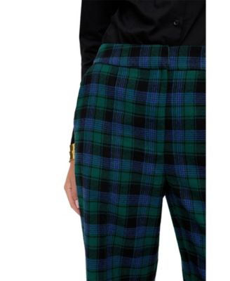Women's Zena Flared Prince Of Wales Check Print Trouser