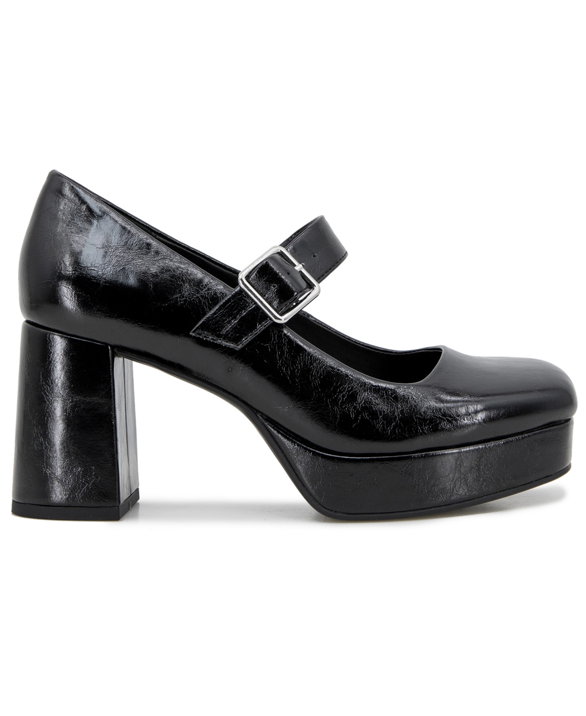 Kenneth Cole Reaction Klair Jewels Platform Mary-jane Pumps In Black