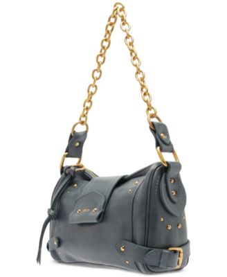 Gio Medium Chain Strap Leather Shoulder Handbag