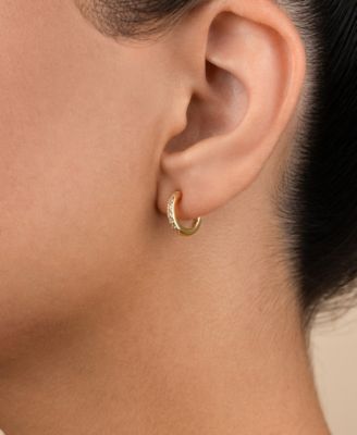 Sterling Silver Thin Bezel Statement Hoops