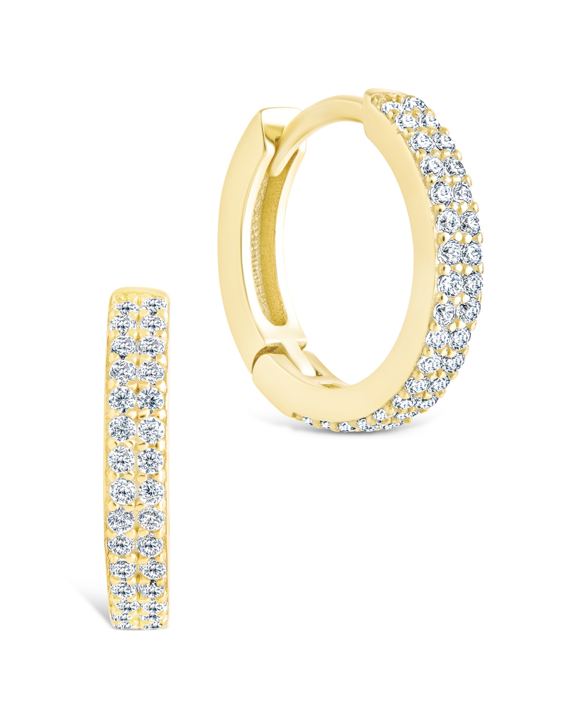 Sterling Forever Sterling Silver Emerson Micro Hoops