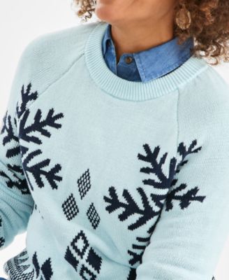 Petite Whimsy Printed Pull-On Sweater