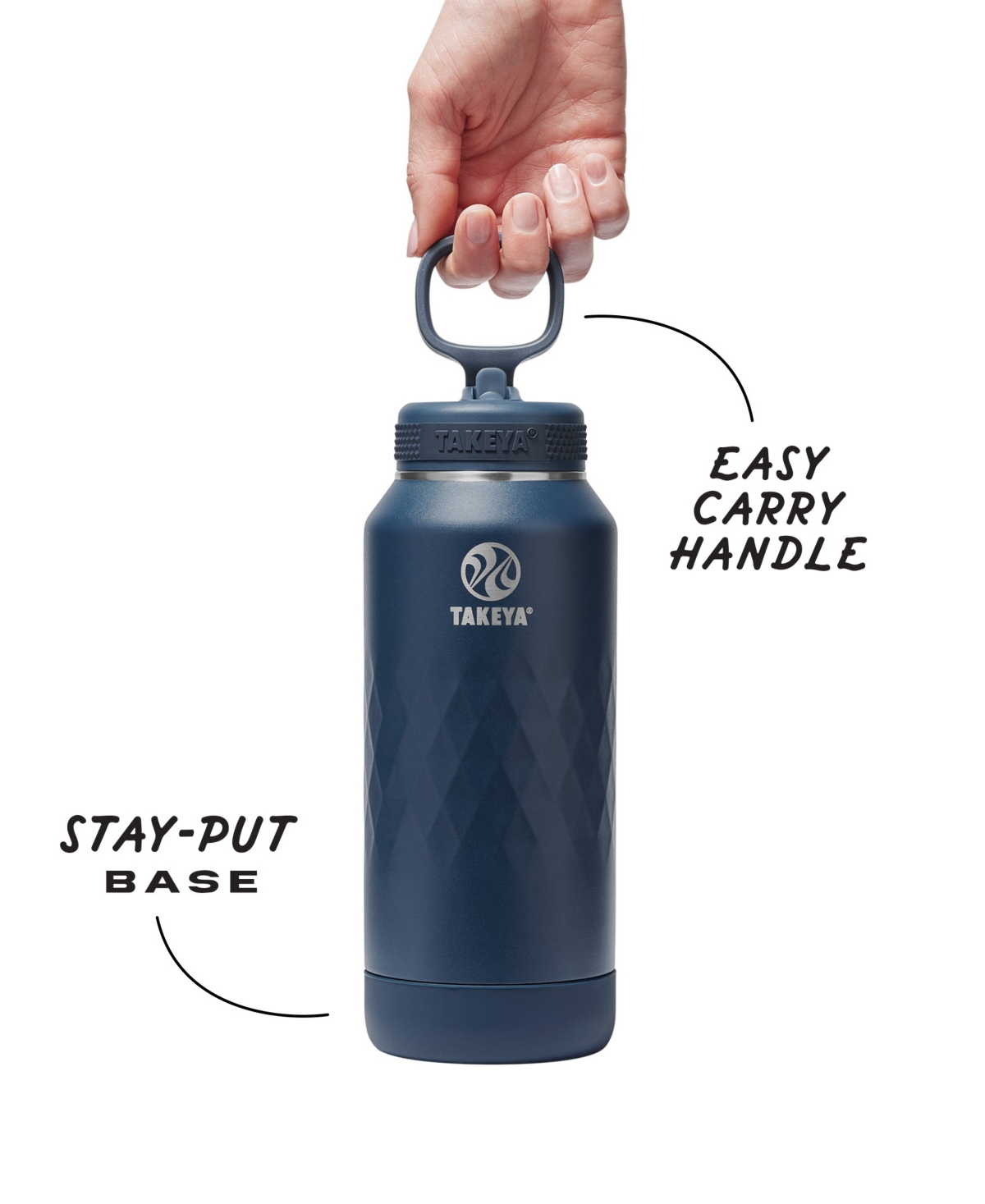 Takeya Sport 32 Oz. Triple-insulated Water Bottle With Straw Lid In Purple