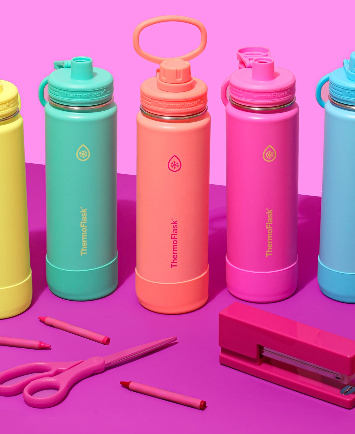 Thermoflask 32 Oz. Double Wall Vacuum Insulated Water Bottle With Spout Lid