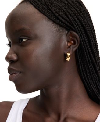 Gold-Tone Huggies Hoops Earrings
