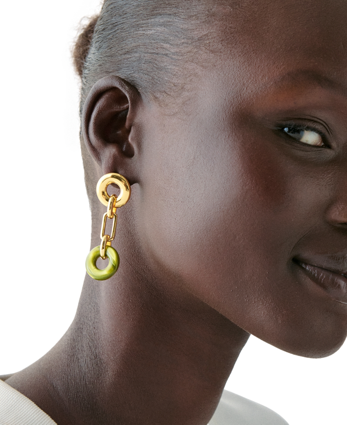 kate spade new york Cubic Zirconia Interlock Linear Drop Earrings