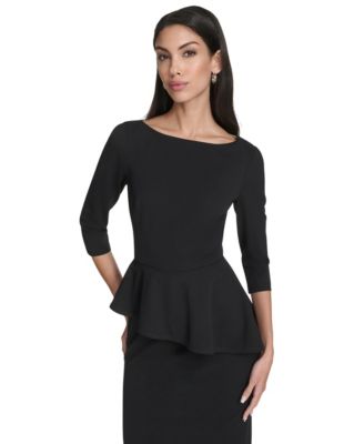 Women's Boat Neck Midi Dress