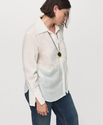 Women's Patches Lyocell Shirt