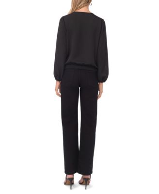 Women's Long-Sleeve Half Placket Top