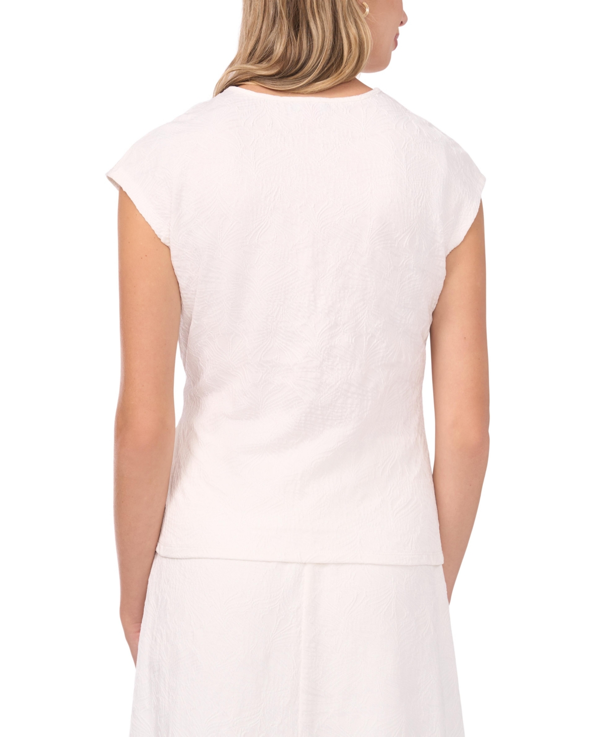 Vince Camuto Women's Drop Shoulder Tank With Front Knot Top