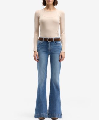 7 For All Mankind - Women's Mid Rise Dojo Tailorless Jeans