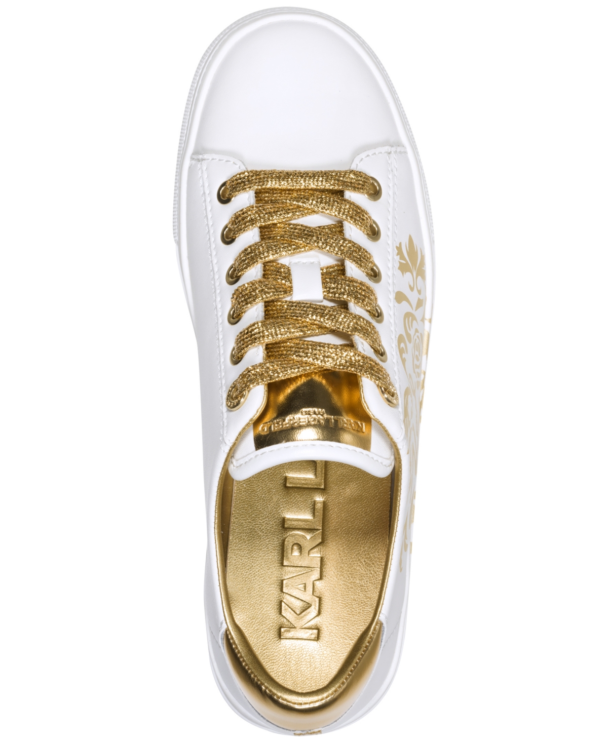 Karl Lagerfeld Paris Women's Cate Rococo Lace Up Sneakers
