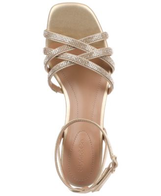 Women's Vidaaa Block Heel Embellished Sandals, Macy's Exclusive