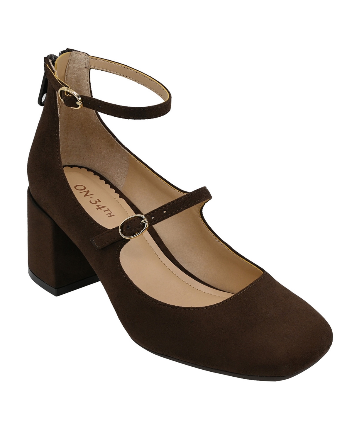 On 34th Women's Tonii Mary Jane Ankle-strap Pumps, Created For Macy's In Burgundy