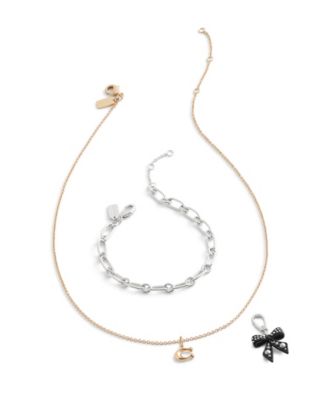 Faux Pearl Collectible Signature Bow Jewelry Charm