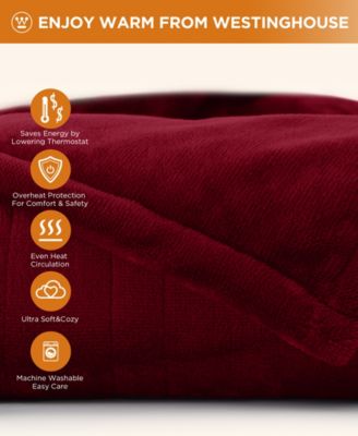 Heated Flannel Blanket, Queen