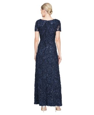 Petite Soutache Sequin A-Line Dress