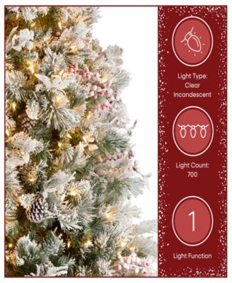 National Tree Snowy Bedford Pine Christmas Tree, 7.5 ft.