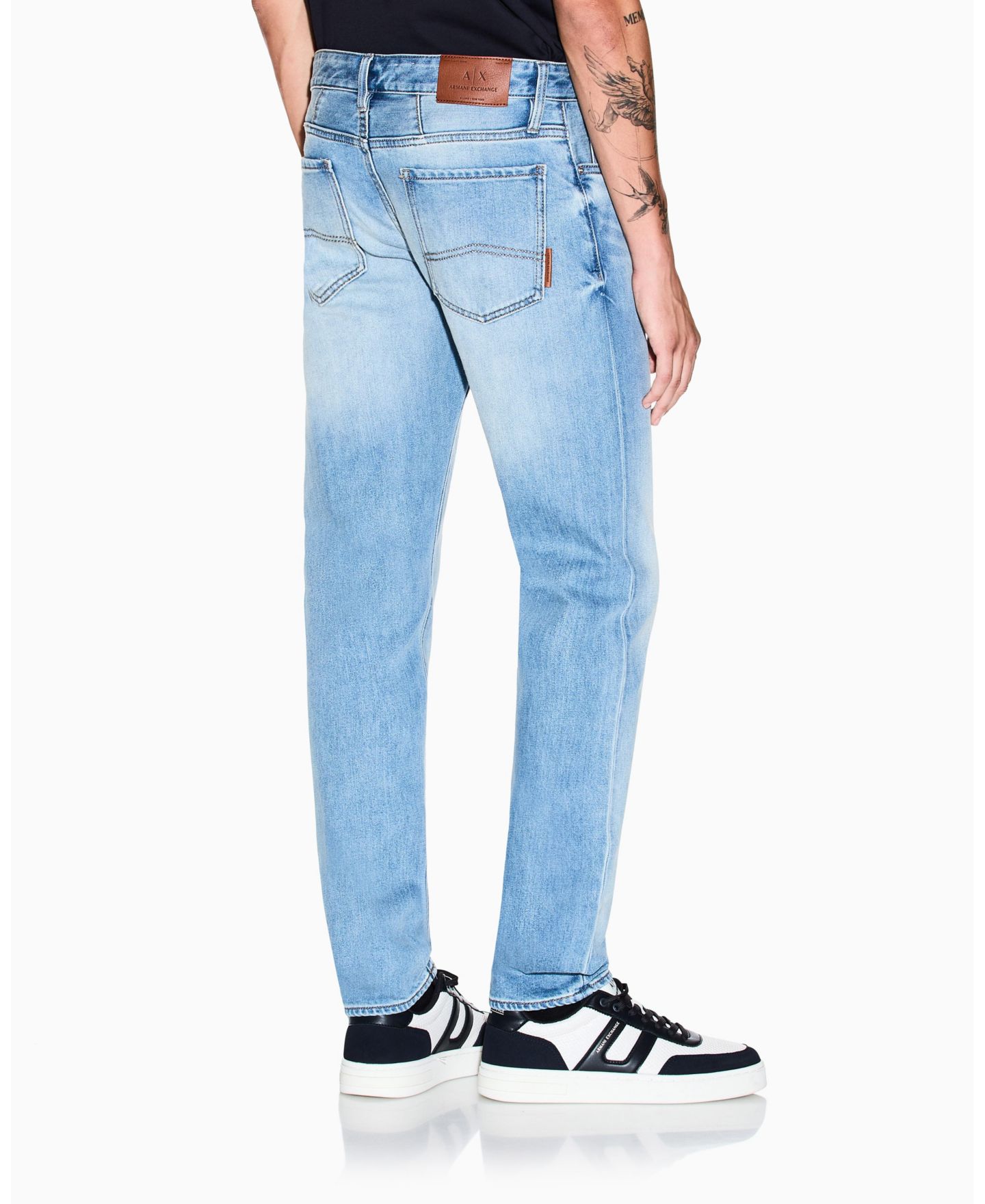 Мужские джинсы A|X Armani Exchange J66 Skinny Comfort, цвет: Синий джинсовый — фото 46