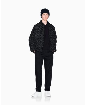 Men's Mercerized Cotton Jacquard Logo Polo Shirt