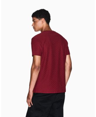 Men's Mercerized Jacquard Allover Logo T-Shirt