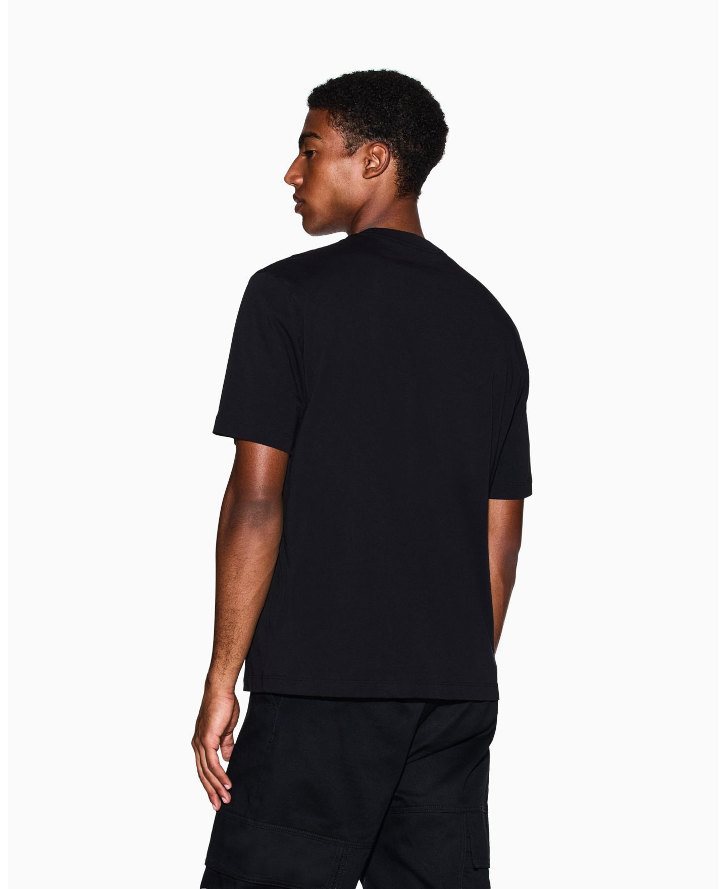 Мужская футболка A|X Armani Exchange AX Badge, цвет: Чёрный — фото 2