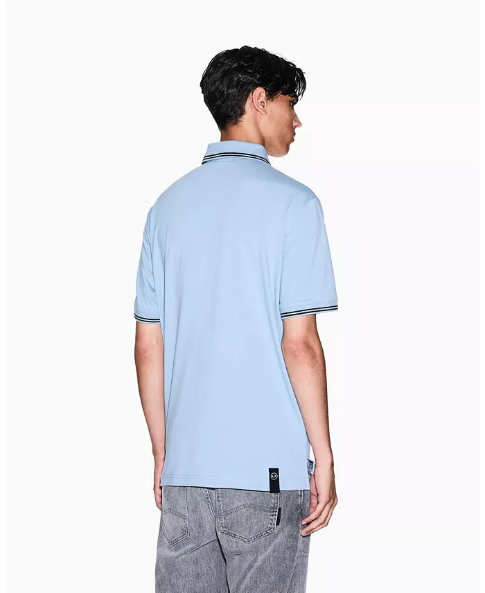 Men's Jersey Collar Tipping Polo Shirt - thumbnail 2