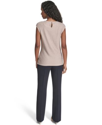 Women's Textured Cap Sleeve Top