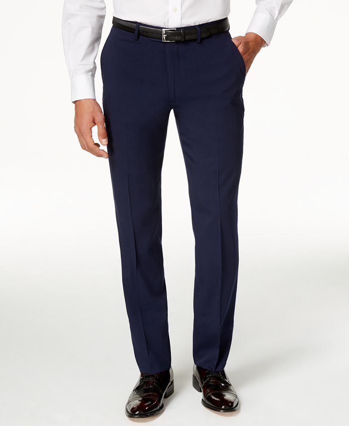 Perry Ellis Portfolio Slim-Fit Solid Navy Tuxedo - Macy's