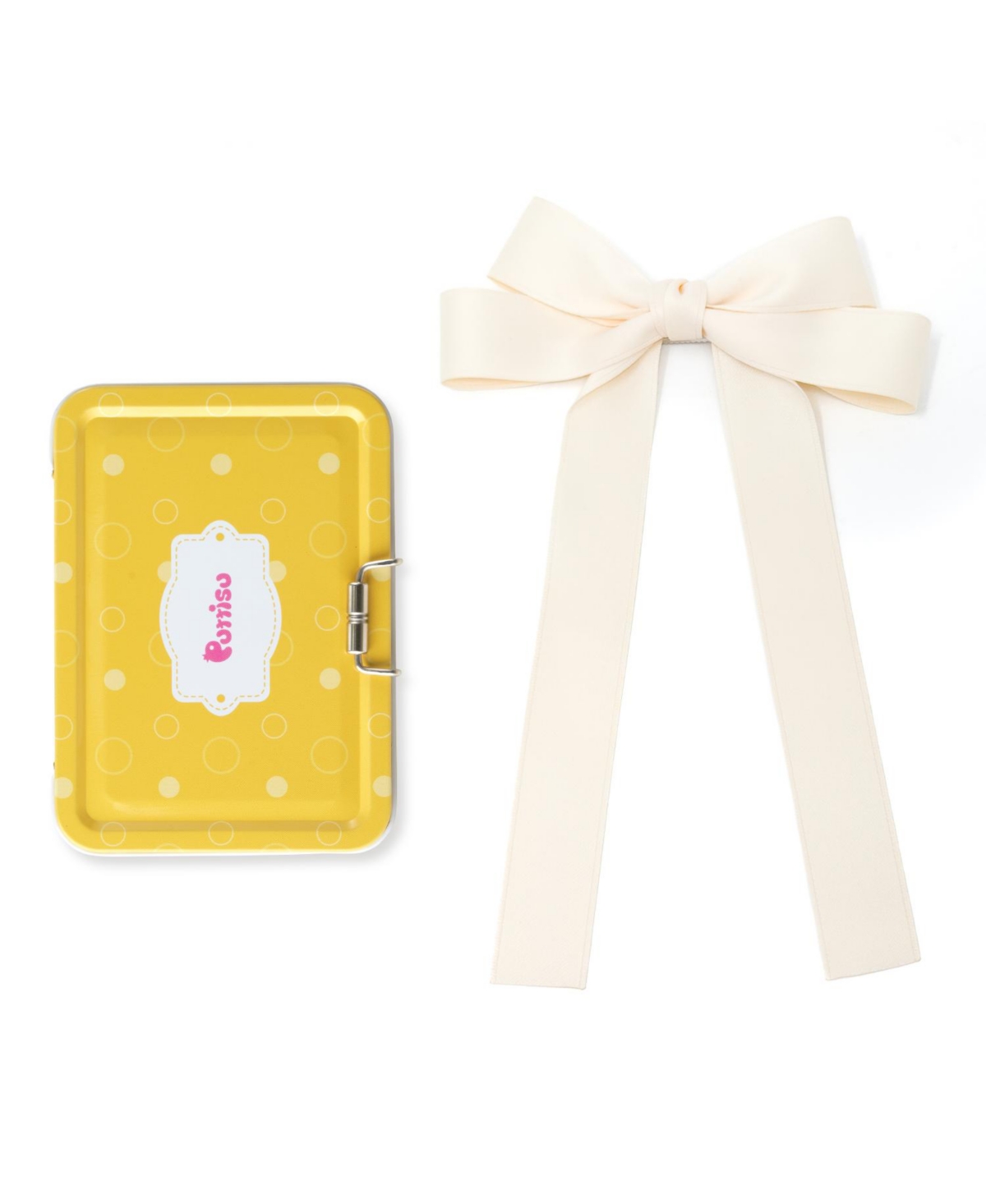 Puttisu Classic Long Ribbon Bow Clip