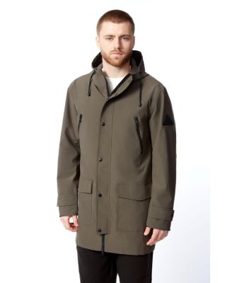 Men's Banks | Hooded Drawstring Raincoat