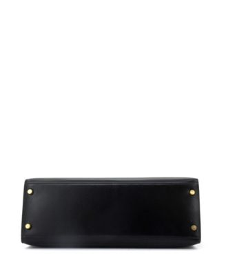 Kelly 32 Handbag Black Box Calf with Gold Hardware