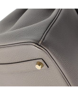 Birkin 35 Handbag Grey Togo with Gold Hardware