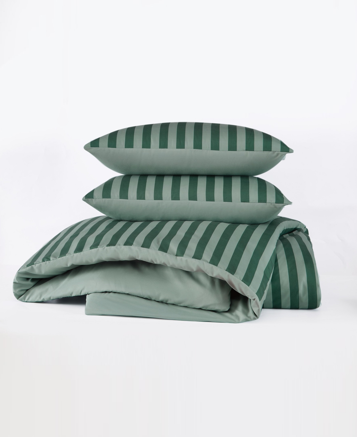 Truly Soft Weston Stripe 3-pc. Comforter Set, Full/queen In Green