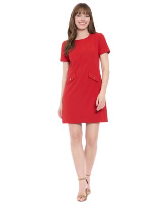 London Times - Women's Short-Sleeve Mini Dress