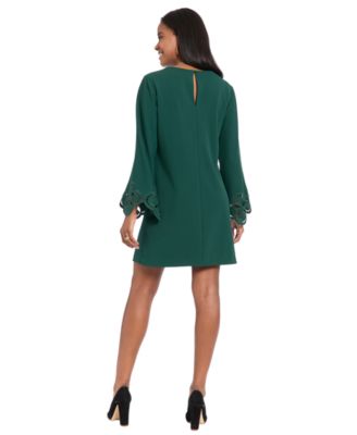 Women's Scuba Crepe Embellished Shift Dress