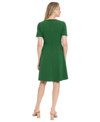Women's Asymmetrical Boat Neck Dress
