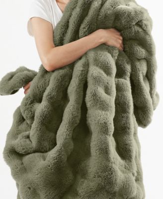 Bubble Faux Fur 3-Pc. Comforter Set, Full/Queen