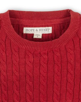 Baby Girls' Organic Long Puff Sleeve Sweater with Bow Detail