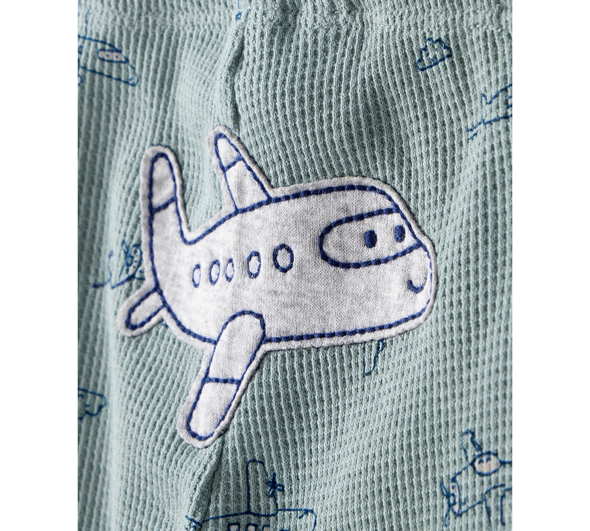Carter's Baby Boys 3-piece Airplane Print Long-sleeve Bodysuit And Pants Set In Blue