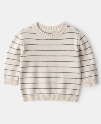 Baby Boys' Stripe Sweater and Overall, 2-Piece Set