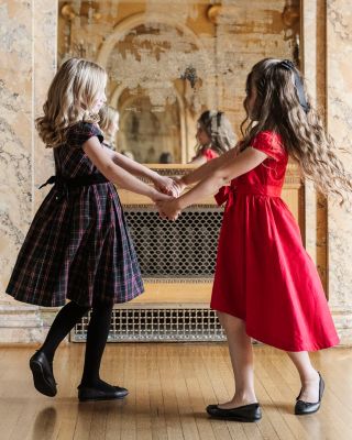 Little and Big Girls' Organic Cap Sleeve High Low Sateen Party Dress