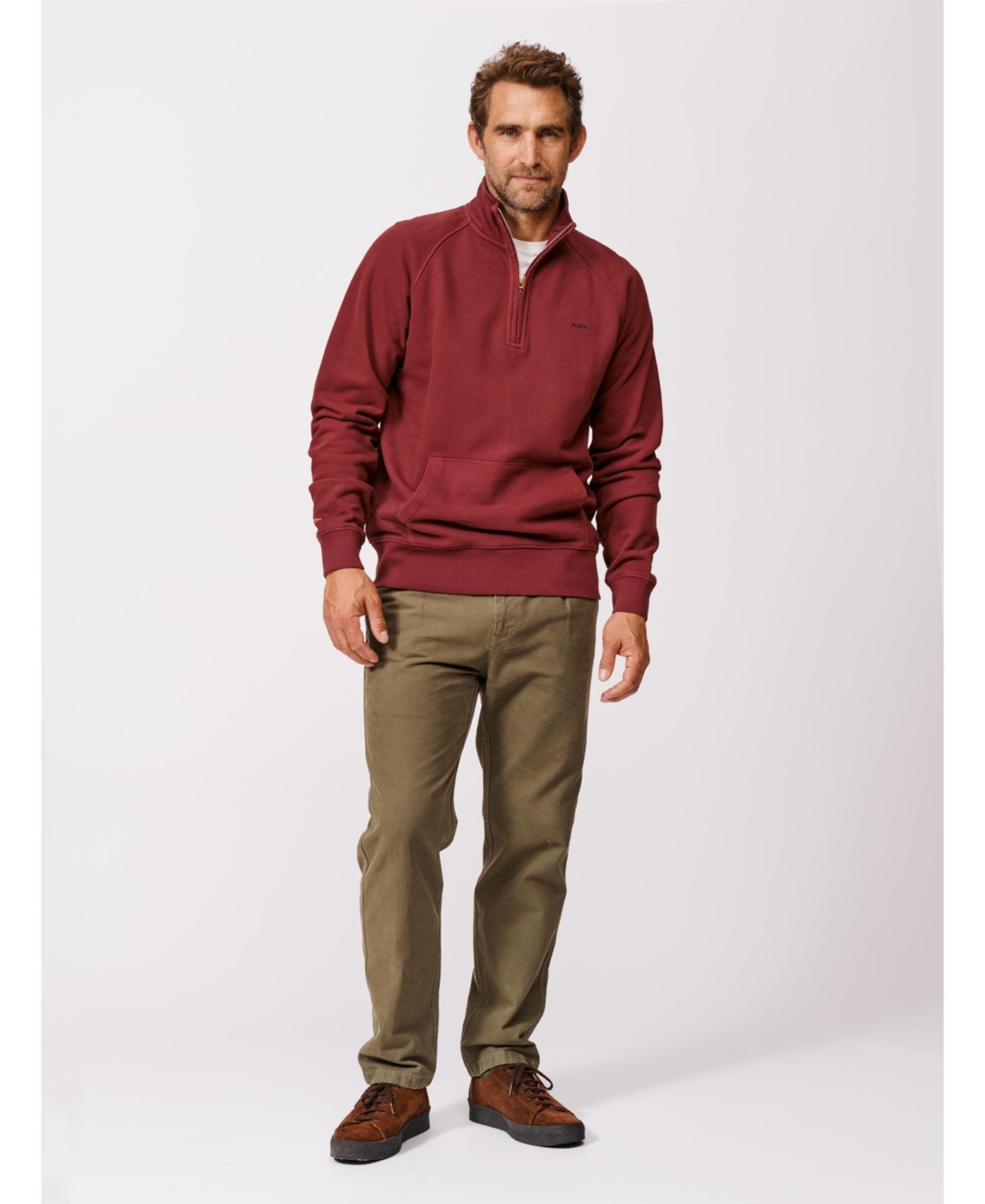 Aubin Men's Provost Zip Neck Sweatshirt