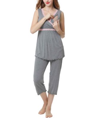Maternity kimi + kai Nursing 2-Piece Pajama Set